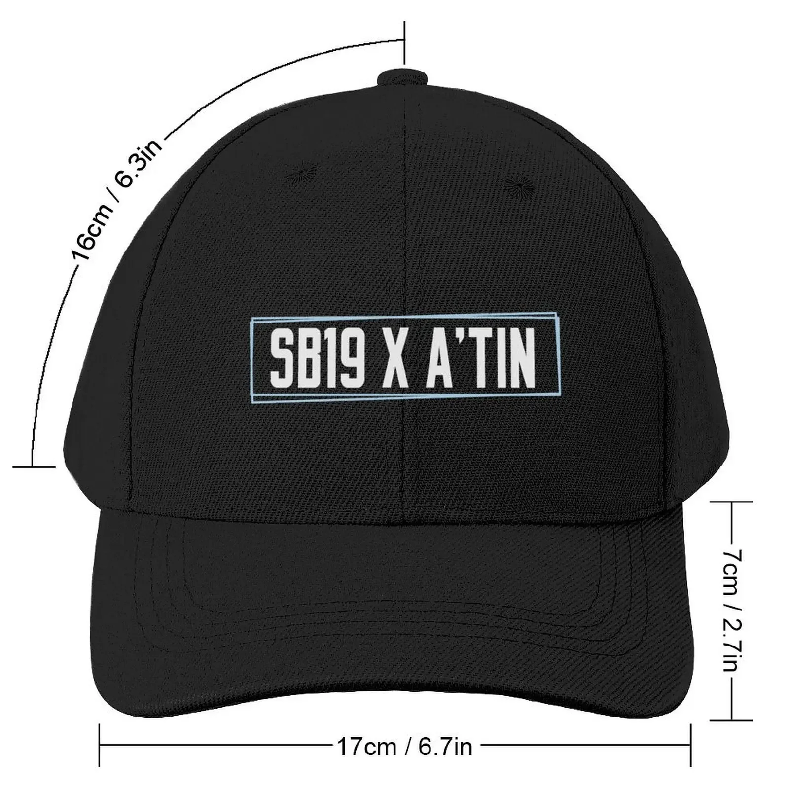 SB19 Merch PPOP Filipino Boy Band SB19 x ATIN Blue Frame TShirt Baseball Cap Dropshipping New In The Hat For Men Women's