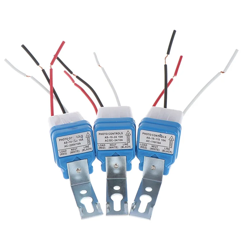 1 шт., автоматический переключатель датчика уличного освещения с фотоэлементом, переключатель переменного тока 24 В, 110 В, 220 В, автоматический переключатель уличного фонаря, ночной вкл. дневный выкл.