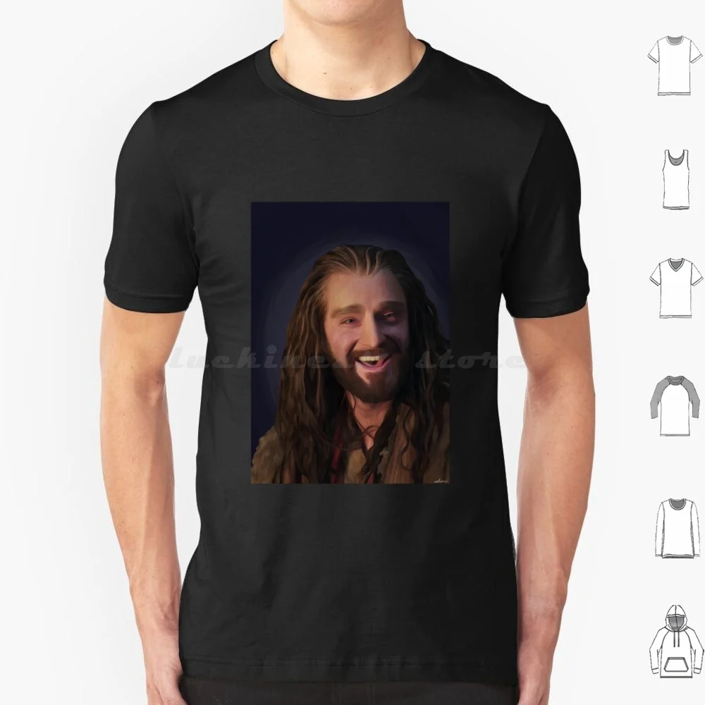 Camiseta de Thorin Oakenshield, camisa de talla grande, 100% algodón, Tolkien, gandf, Bilbo, Frodo, Fantasy, Legolas, Aragorn, Smaug, The Shire Middle