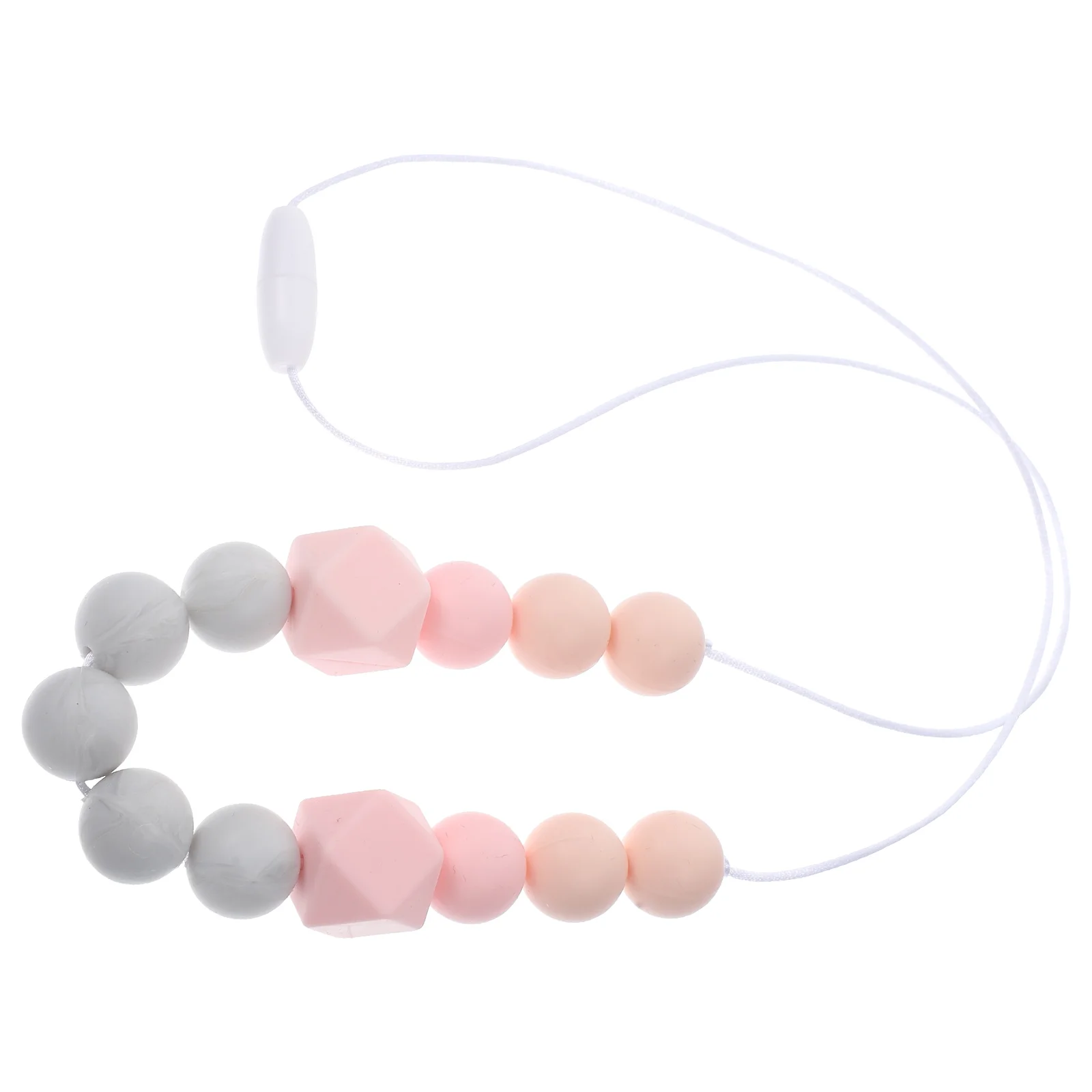 Contrast Color Necklace Nursing Kids Chew Teether Teething for Mom Breast-feeding