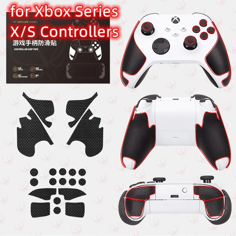 HOTLINE GAMES Handle Grip Anti-slip Handmade Sticker Compatible With Microsoft Xbox Series X/S Controller