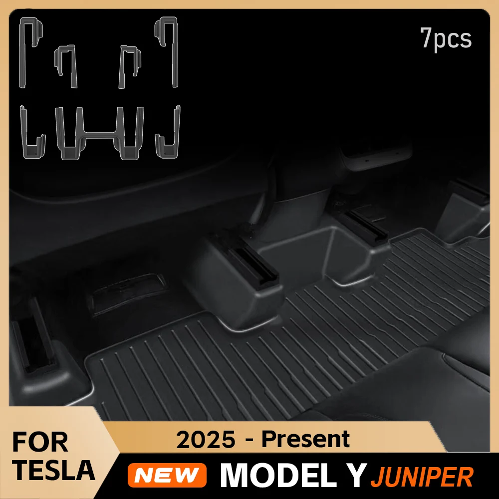 

For Tesla New Model Y Juniper 2025 Accessories TPE Under Seat Corner Guard Anti-Kick Anti-dirty Pad for Tesla Model Y Juniper