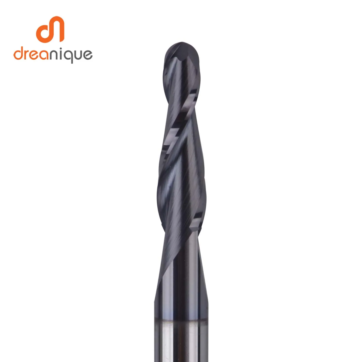 Imagem -04 - Dreanique-tungsten Carboneto Sólido Bola Nariz Cortador de Gravura End Mill para Madeira e Metal Flautas mm mm Cnc Pcs por Lote