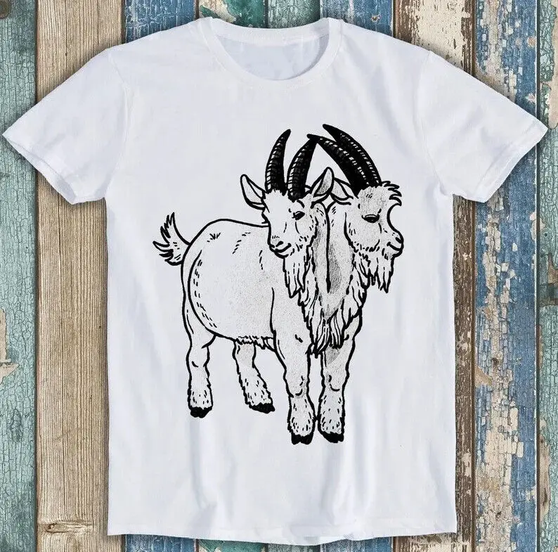 Two Headed Goat Weird Unusual Oddities Freak Show Funny Gift Tee T Shirt   Unisex T-shirts for Men Women Summer  vintage