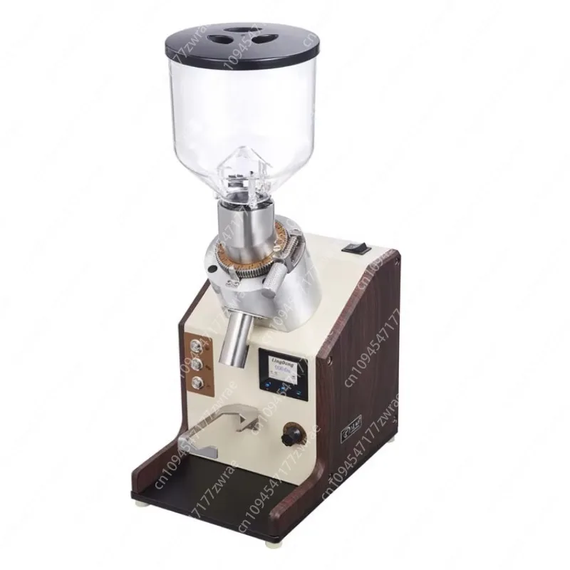 Commercial Electric Conical Burr Coffee Grinder Stainless Steel Touch Screen Adjustable-Speed Free Shipping