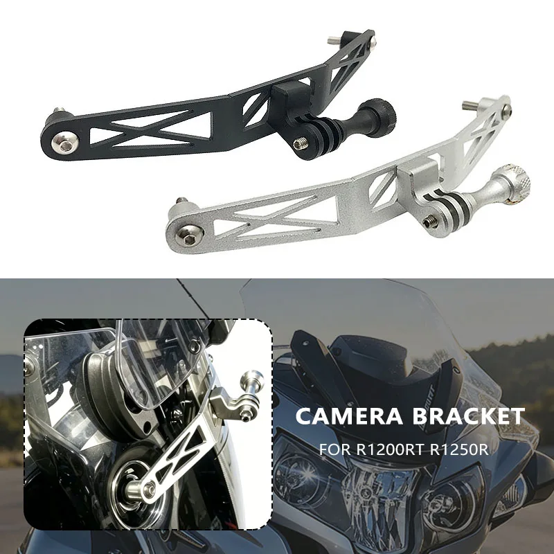 Aluminum Windscreen Recorder holder Stable Safe Camera Bracket For BMW R1200RT R1250RT R1200 RT R 1250RT R1250 RT 2014-2023