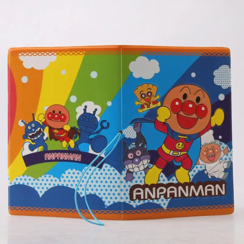 Kawaii Anpanman Baikinman Cartoon Passport Protective Cover Waterproof Travel Cute Decoration Creative Peripheral Festival Gift