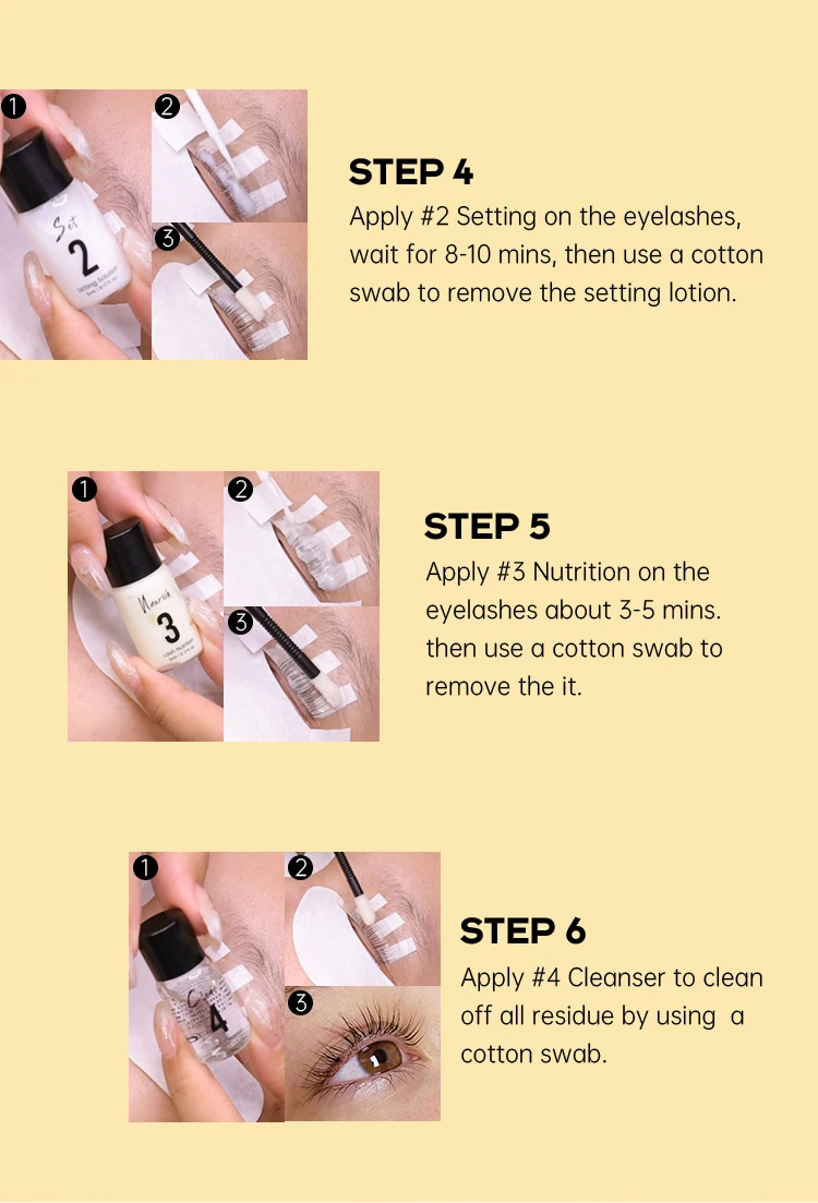 Gollee Eyelash Lifting Perm Kit Lasting 4-6 Weeks Lash Lift Set For Lash Curler Eyelash Enhancer Perm Treatment Set Makeup Tools