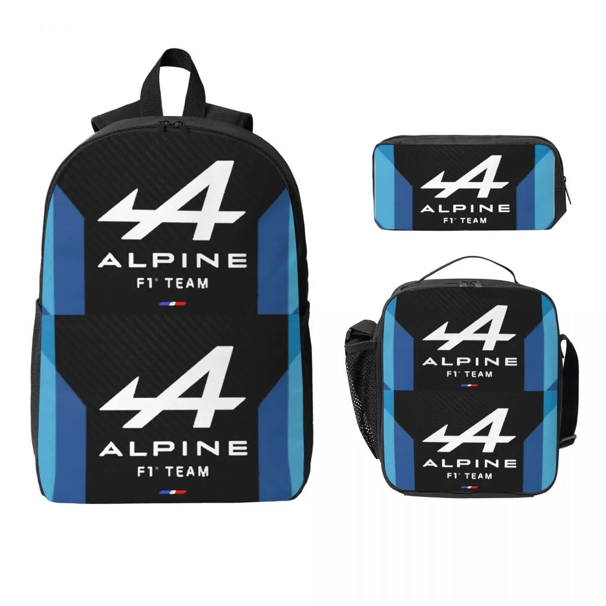 جبال الألب فريق حقيبة الظهر طالب بنين بنات BookBag حقيبة مدرسية حقائب كتف الكمبيوتر 3ps معزول حقيبة الغداء مقلمة