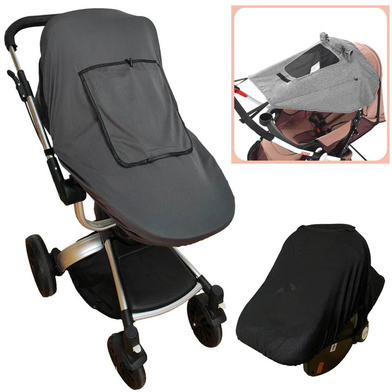 

Baby Stroller Sun Visor Carriage SunShade Cover Pram Stroller Accessories Car Seat awning Buggy Pushchair Sun protection UV hood