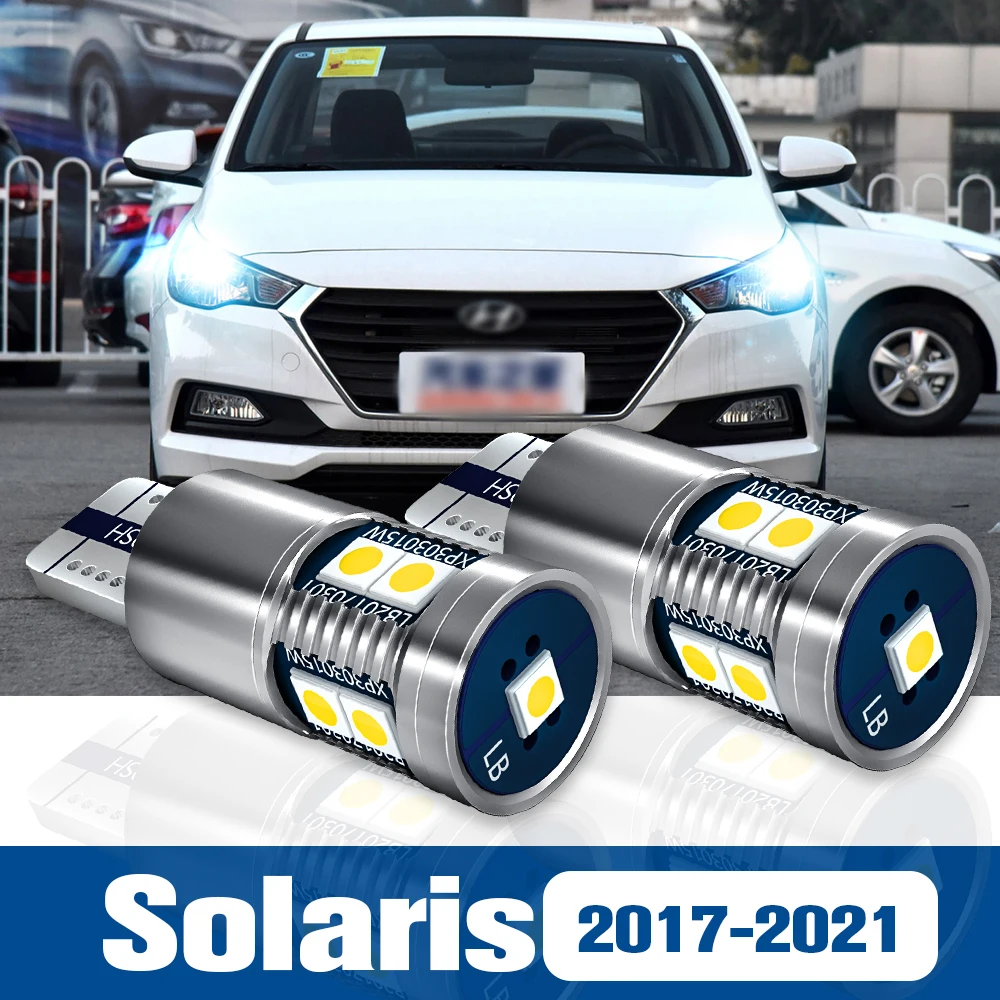 

2pcs LED Clearance Light Bulb Parking Lamp Accessories Canbus For Hyundai Solaris 2017 2018 2019 2020 2021