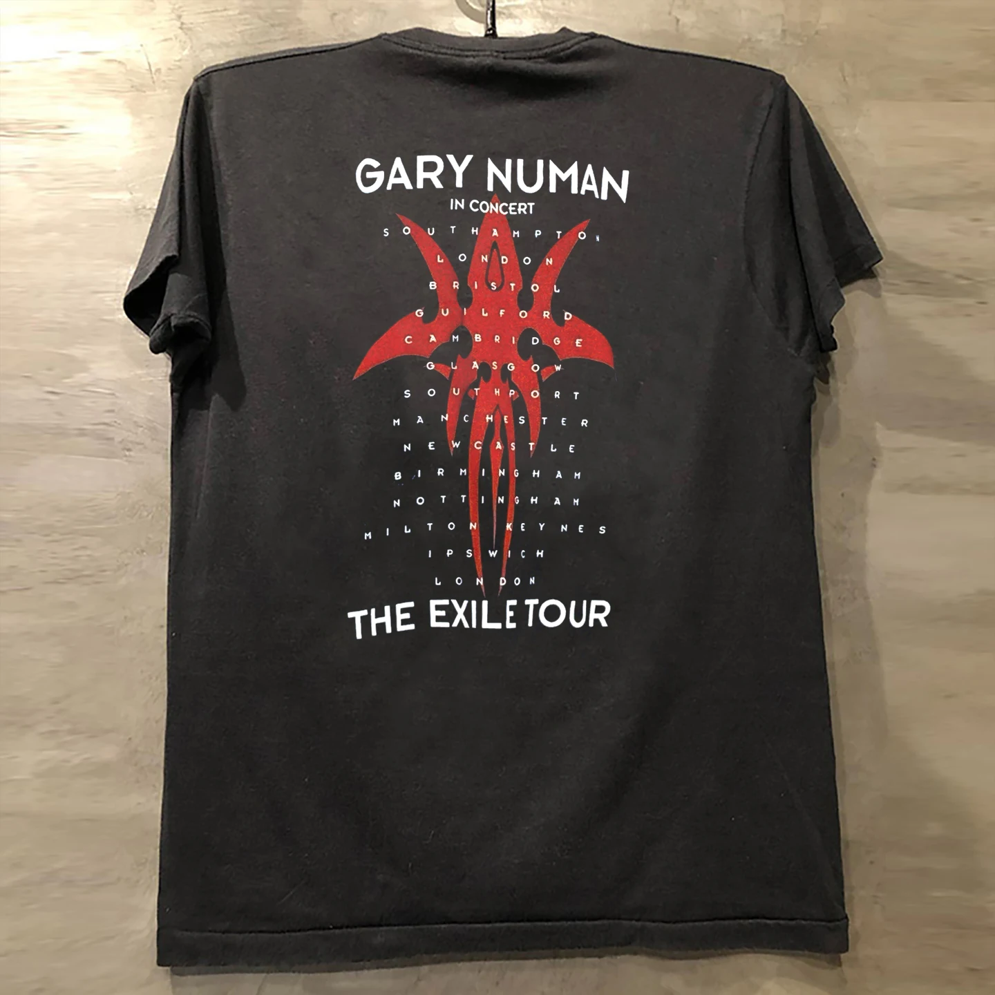 Gary Numan Men's Short Sleeve T-Shirt American High Street Style Direct Spray Portrait Print Cotton Casual Summer Top