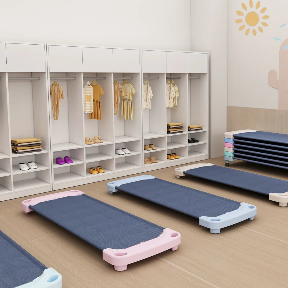 

Portable Foldable Toddler Cot Modern Design Durable & Lightweight Metal Sleeping Bed for Daycare Preschool & Nap Timepromote sal