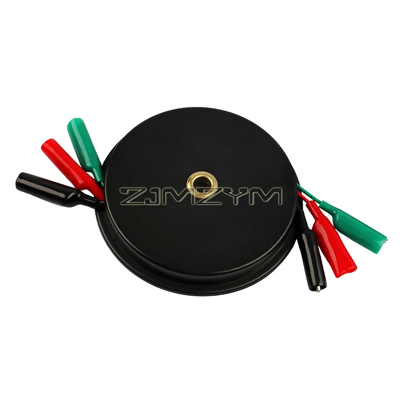 

3 Wire 3 Meters Retractable Test Leads, Red/Black/Green Wire with Alligator Clips on Each End, Ideal for Electrical, Cars