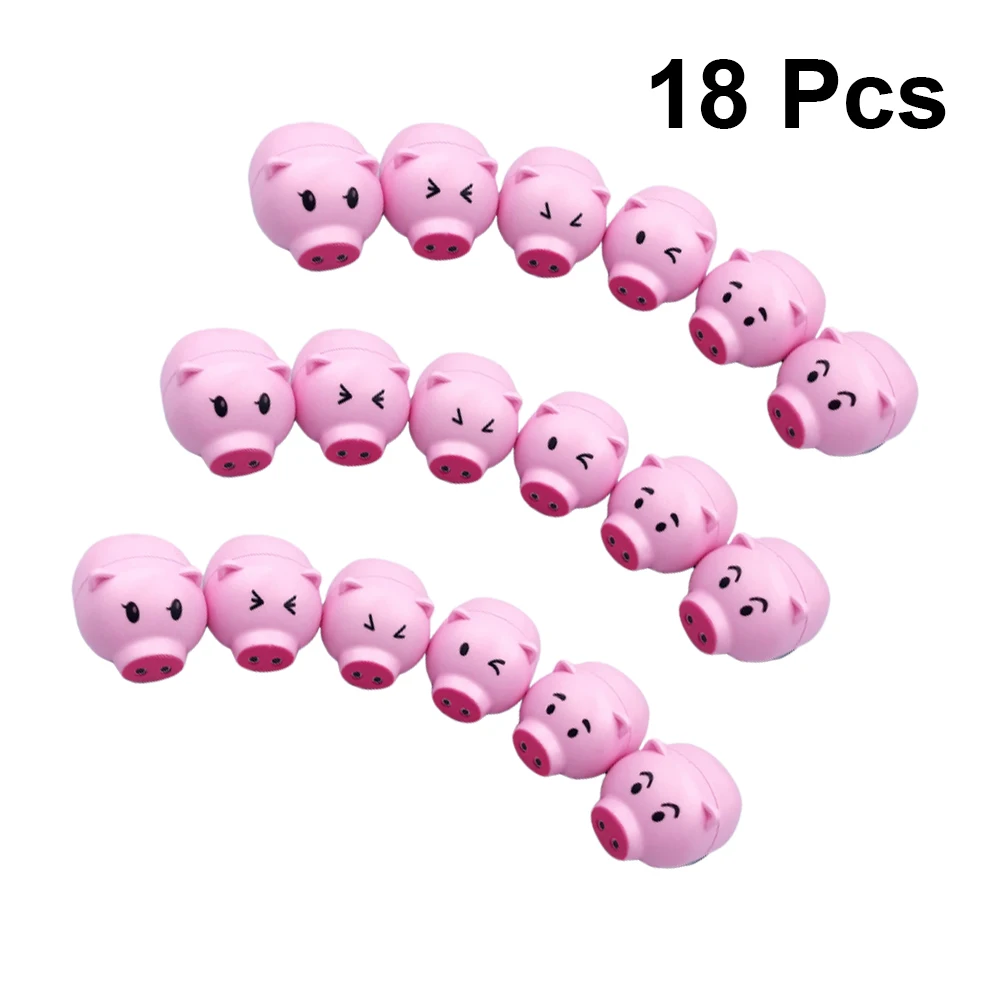 

18pcs Cartoon Pig Shaped Inertia Mini Pull Back For Kids Bright Favors Kid Play Gift Non Remote Control Vehicle Pig