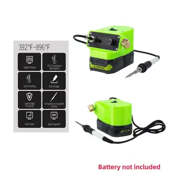 ل Ryobi 18 فولت بطارية ليثيوم محطة لحام لاسلكية إمدادات الطاقة T12 سبيكة لحام أداة لحام عدة (البطارية غير المدرجة)