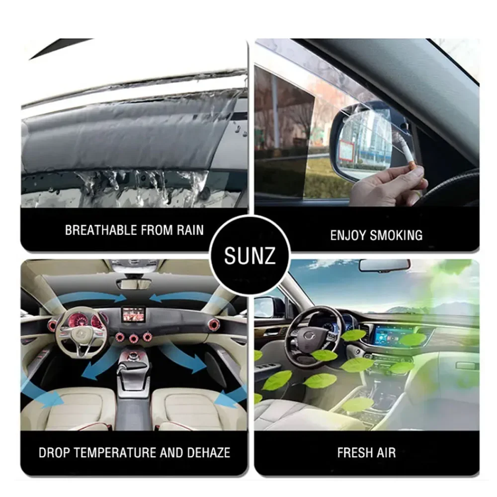 Car Window Visor Waterproof Protect Sunny Rainy Shelter Auto External Accessory For HONDA ACCORD