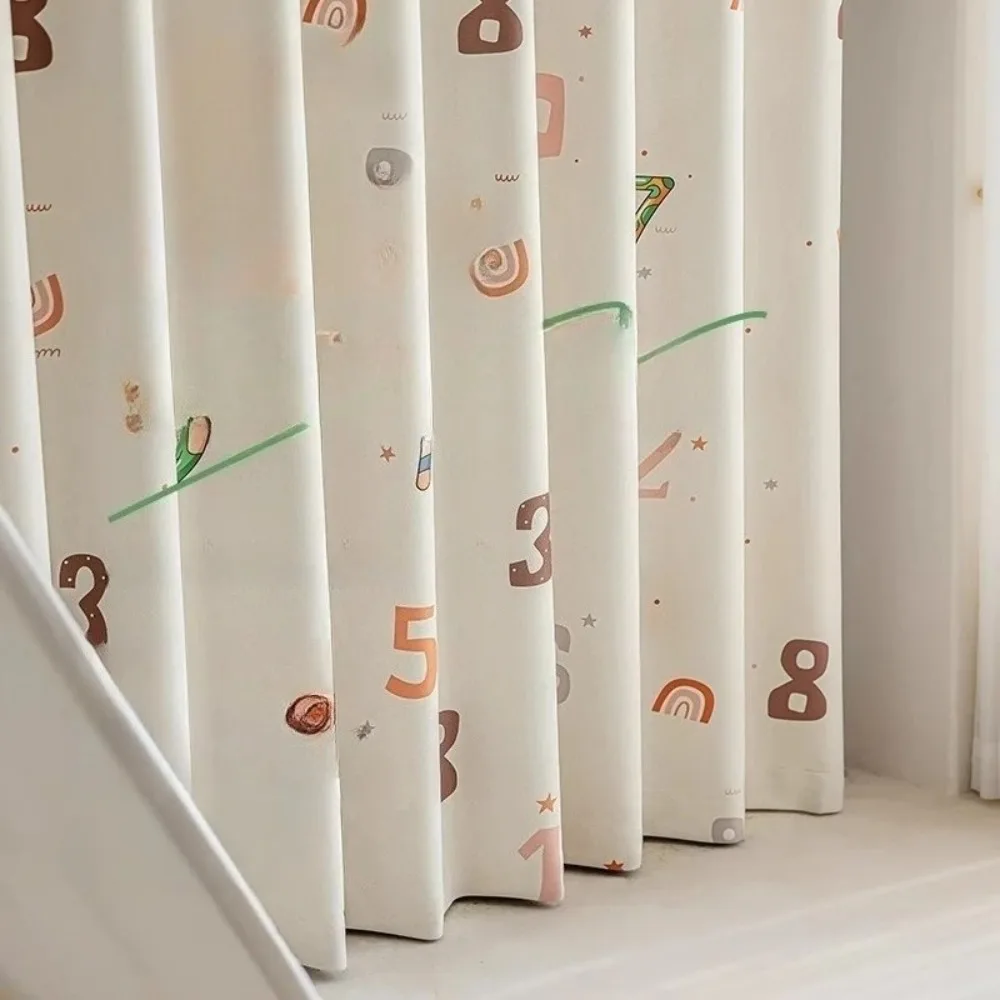 Curtains for Childrens Room Boys Girls Bedroom Thickened Full Shade Antibacterial Thermal Insulated Blackout Custom Size