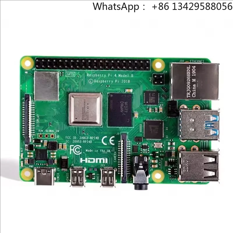 Original Raspberry Pi 4 Model B 1GB/2GB/4GB/8GB RAM 64-bit 1.5GHz Quad-core Cpu Support WIFI Bluetooth 5.0 Development Board