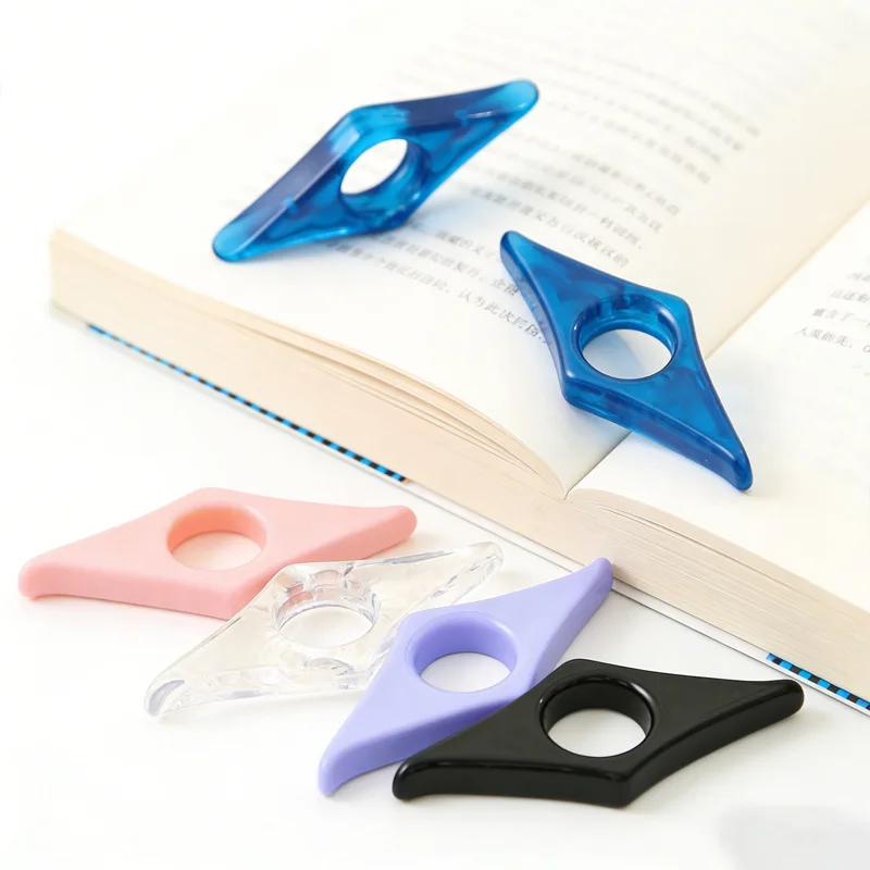1 pièce Marque-page de lecture en acrylique, Clip de livre à anneau, Anneau de lecture, Accessoire de livre, Fournitures pour enseignants, Aide pour la lecture