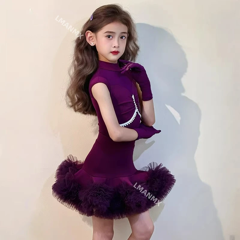 

Children's 2025 New Latin Dance Wear High-End Practice Performance Costume for Kids
