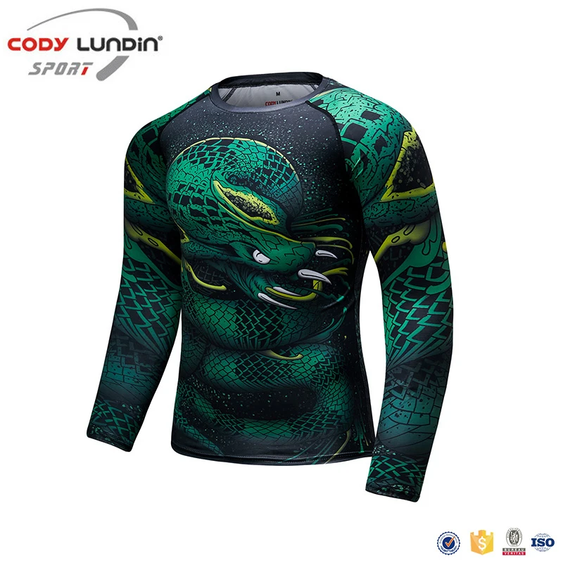 Cody Lundin Manto Custom Camouflage T-shirt With Long Sleeve Punk Breathable Fitness Rashguard Compression Wrestling Bjj Jersey