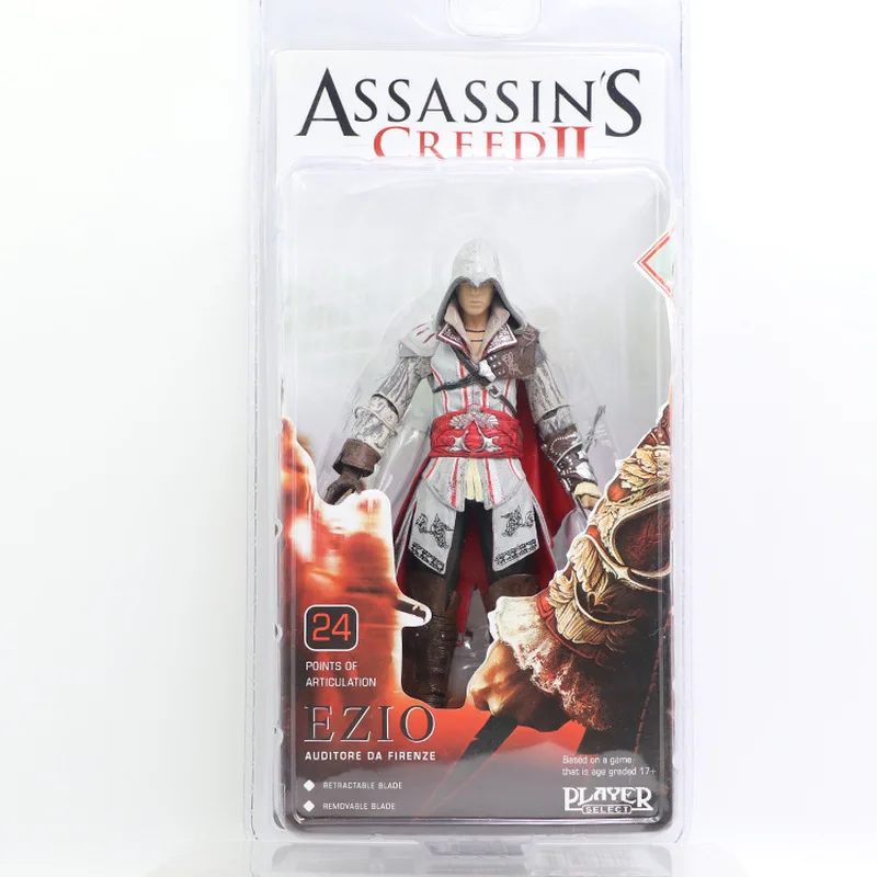 Assassin's Creed Action Figure Edward James Kenway EZIO Figuras Toys NECA Game Figurine Anime Collection Model Doll Gift for Kid