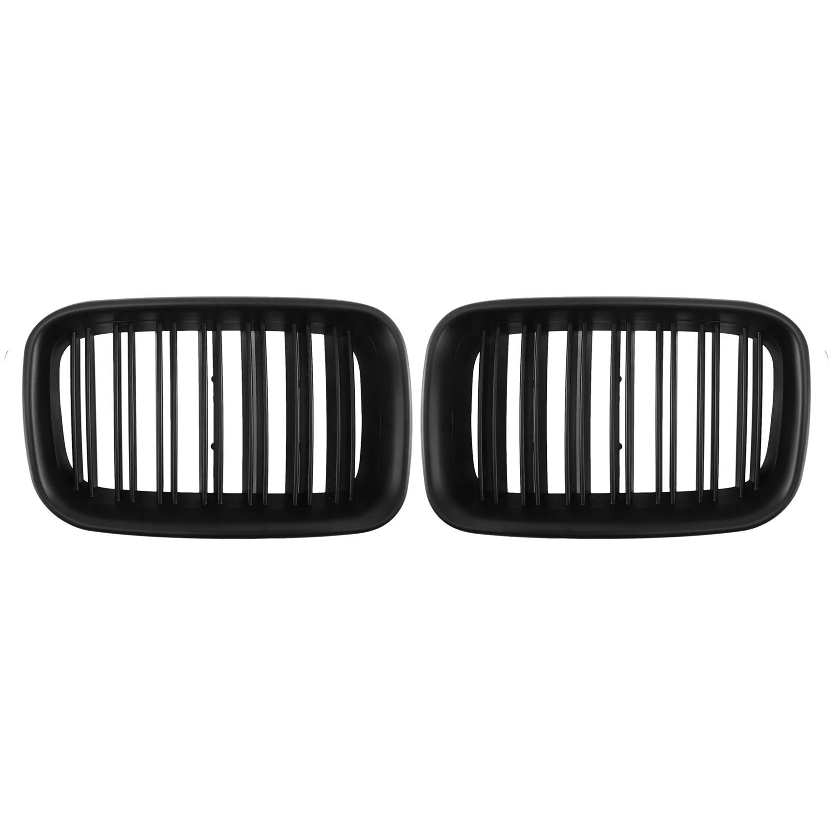 for BMW-3-Series E36 1997-1999 323I 318I 328I M3 Matte Black Double Slat Front Racing Grille 51138195151, 51138195152