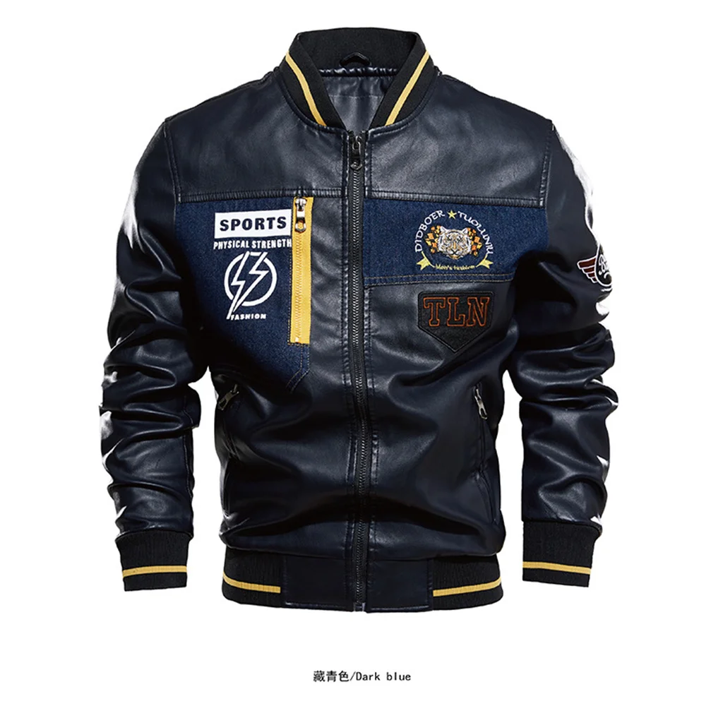 Autumn and winter Nice European and American men's Pop street fashion locomotive boutique leather jacket