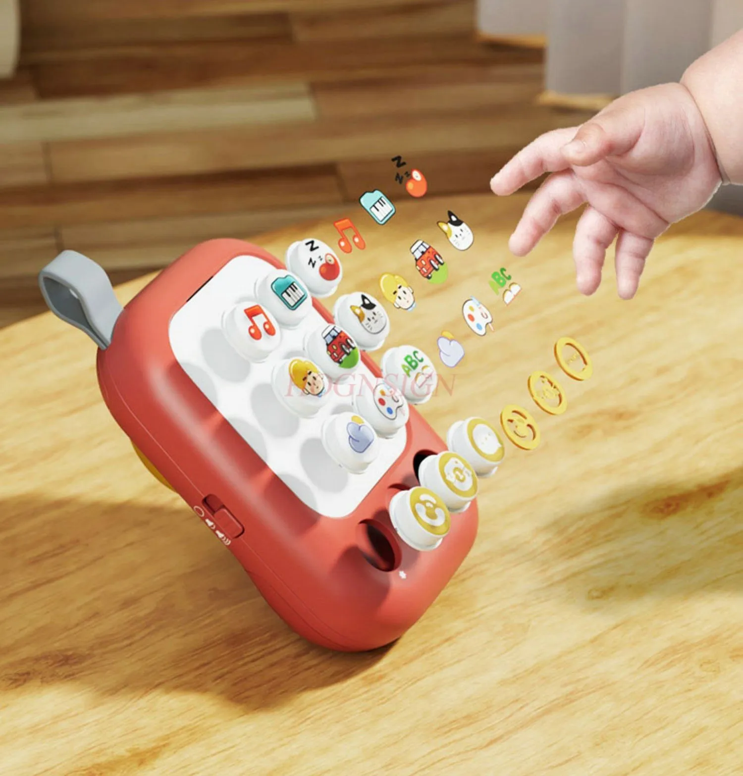 子供用携帯電話おもちゃシミュレーション赤ちゃん2歳女の子赤ちゃん噛める音楽早期教育電話1〜3歳男の子