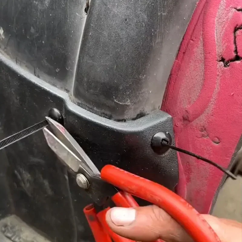 Multi functional automotive universal cable ties, universal cable tie fastening firmware, new cable tie buckle nail type