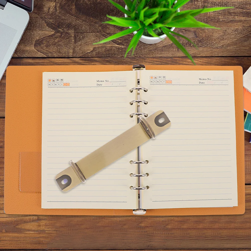 2Pcs Universal Loose Leaf Binder Spine Rings Metal Binding Clips Detachable 2 Hole Replacement Organizer Universal Spines Rings