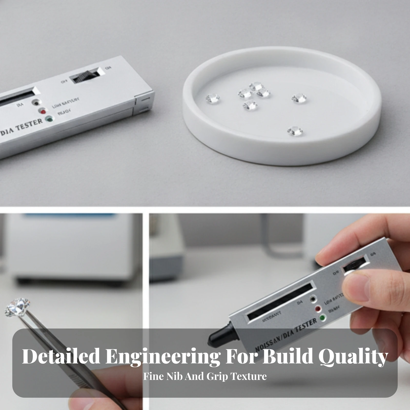Tester with Pointed Sensor Accurate Handheld Diamond and Moissanite Tester Portable Diamond Screening Tool Fast Detection