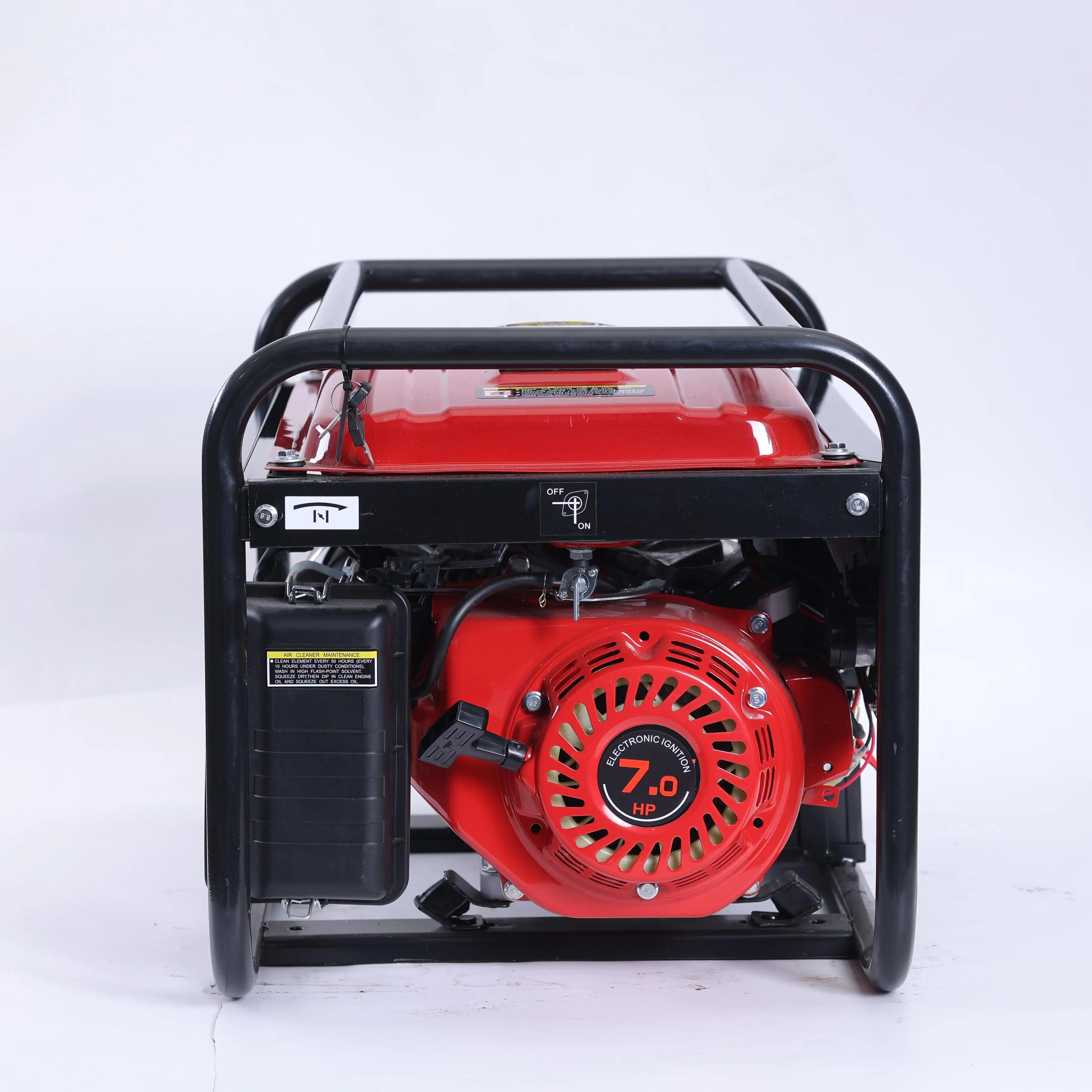 مولد 5500 وات، فرشاة الإثارة، تشغيل كهربائي رباعي الأشواط 1 أسطوانة 420 سي سي مبرد بالهواء، للاستخدام المنزلي #6