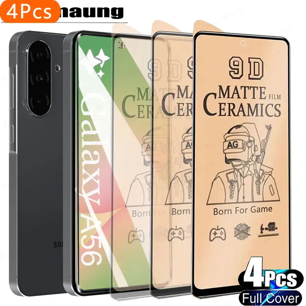 4PCS Morbido Opaco Pellicola Ceramica Per Samsung A56 A36 A26 A16 A53 A35 A15 A25 A14 A34 A54 A13 A32 Protezione Dello Schermo Galaxy A55 5G Pellicola