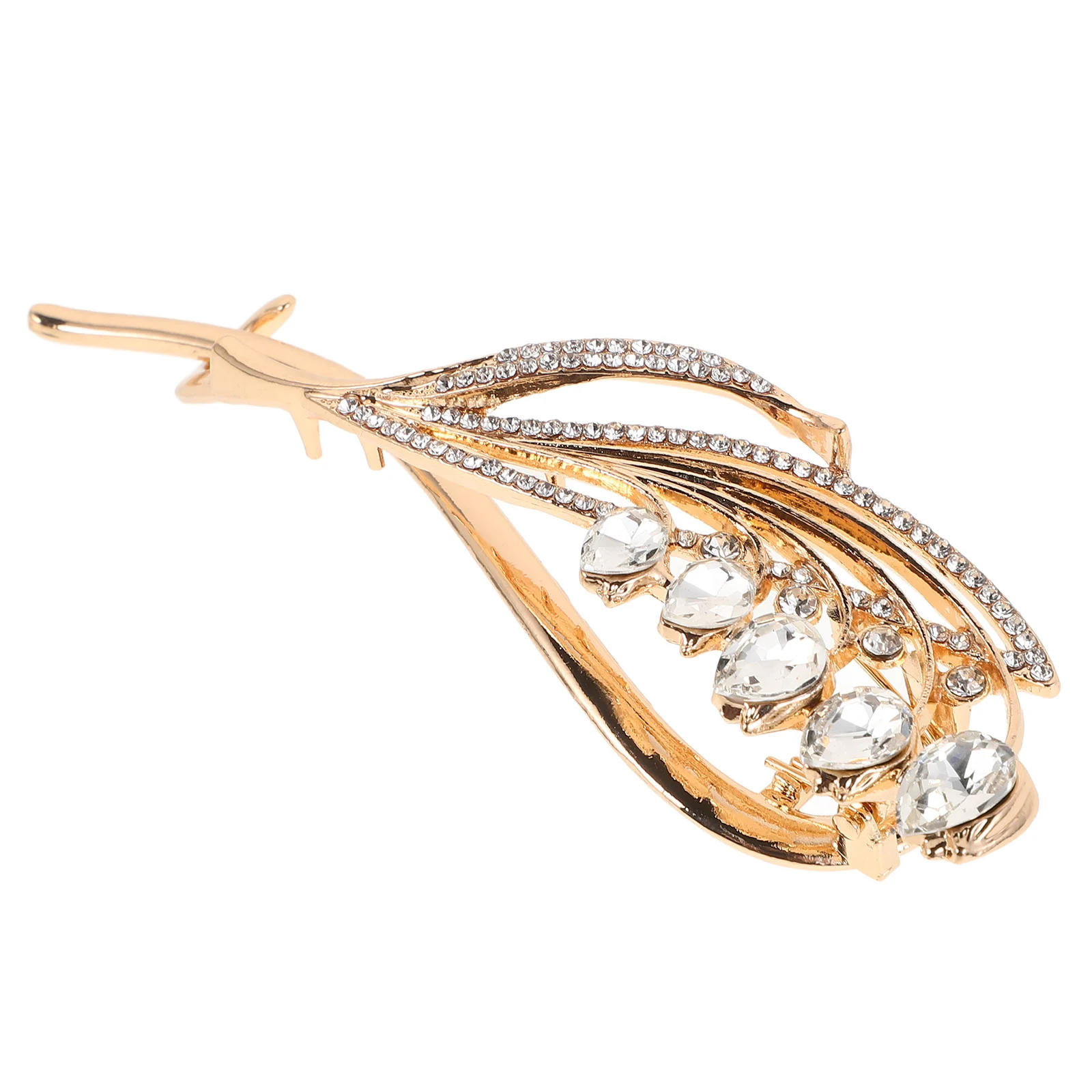 

Rhinestone Twist Clip Alloy Claw Barrette For Thick Thin Portable Claw Clip Alloy Hair Clamp Decor Elegant Hair Accessories