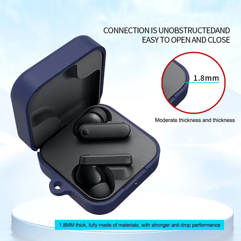 

Earphone For Cmf By Nothing Buds Protective Cover With Hook Hole Silicone Storage Cover Earbuds Headphone Cover X6k7