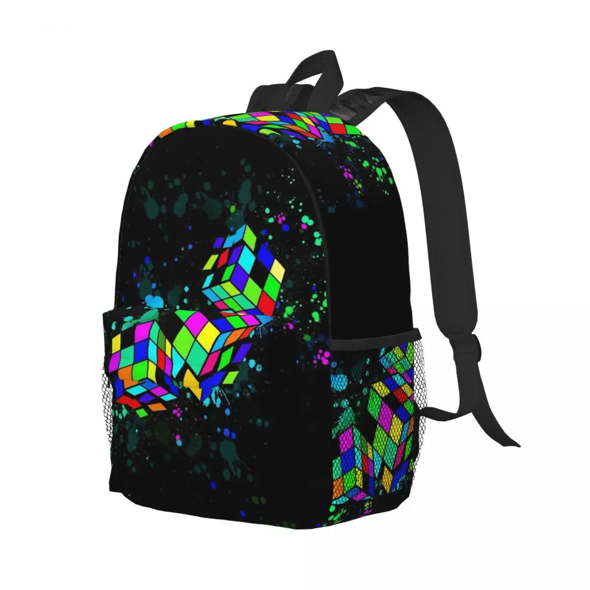 Rubix Rubiks Rubics Backpack Student Boys Girls BookBag Children School Bag Laptop Shoulder Bags for Men Women
