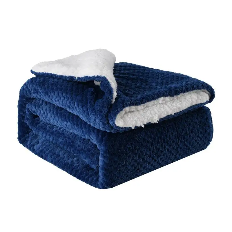 Thickened Double Layer Lamb Velvet Blanket Casual Cover Blanket Gift Blanket All Year round New Cross-Border Product