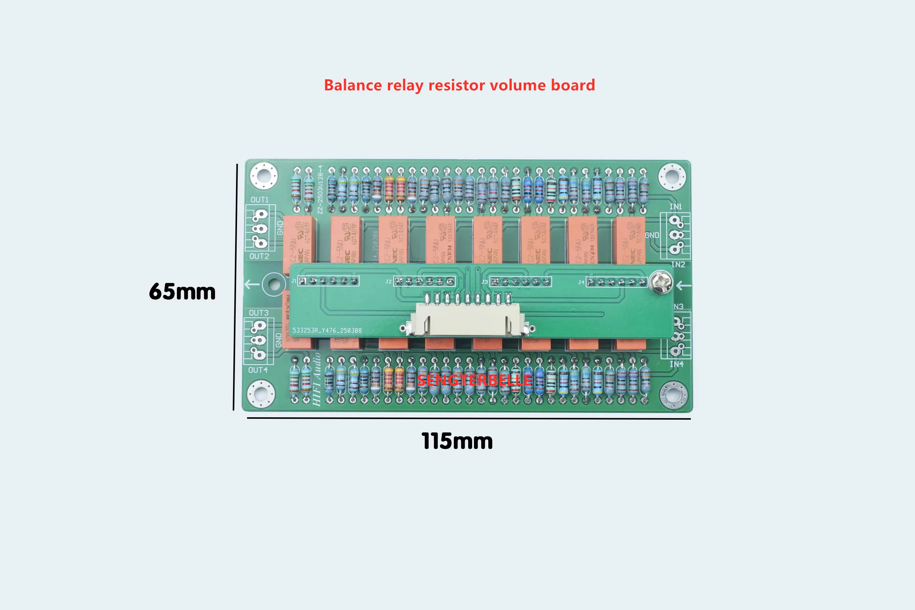 HiFi Remote Volume Control Board Gebalanceerde voorversterker Board Relay Pure Resistor