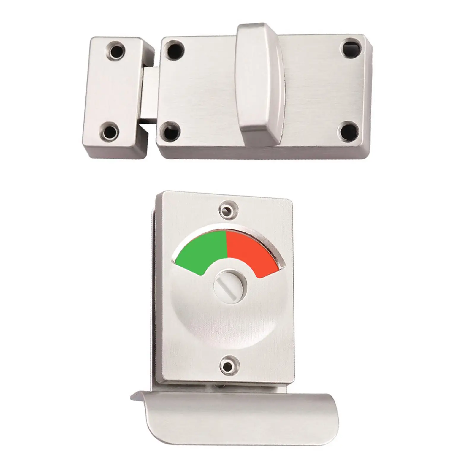 

Partition Door Lock Latch Red Green Indicator Lock Inuse or Vacant Lock for Garage Restroom Restaurant Bathroom Toilet Privacy