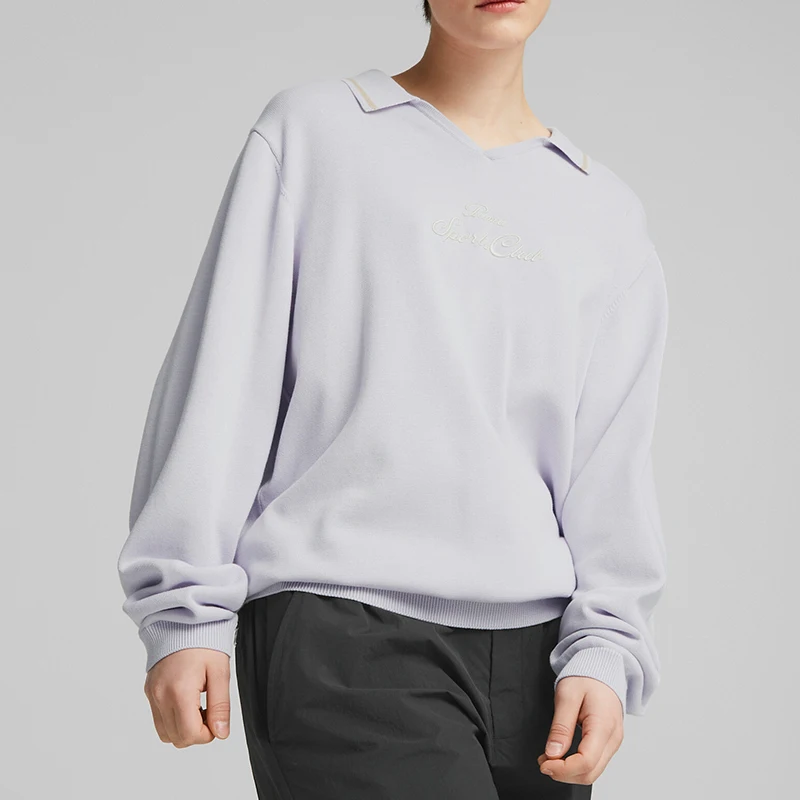 

Puma, подлинная новинка 2024, мужская и женская простая повседневная спортивная прочная толстовка со свободным воротником 537995-68