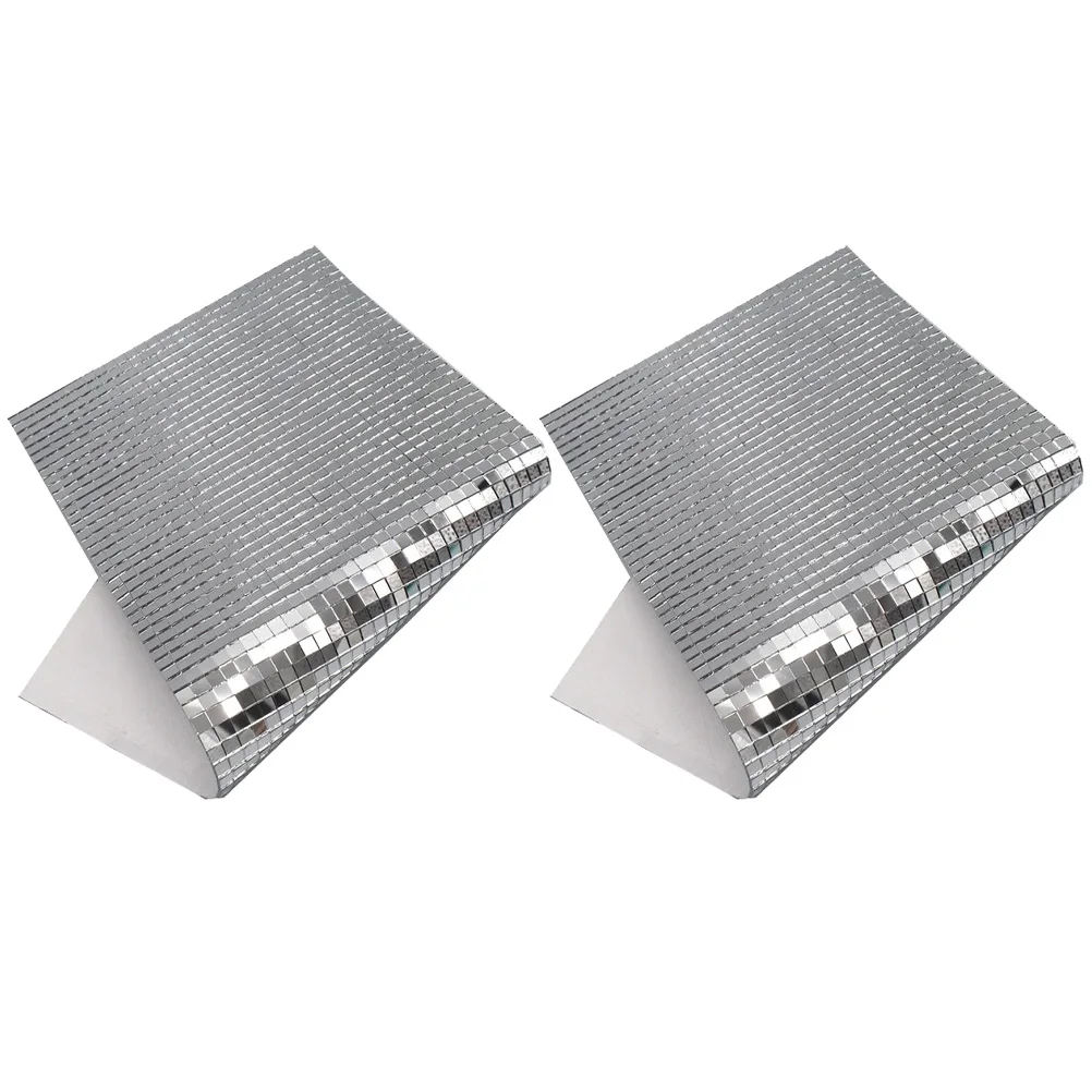 

Self-Adhesive Mirror Mosaic Decals DIY Craft Decoration Removable Adhesion Resistance Easy to Clean