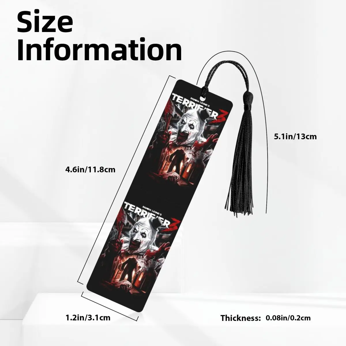 T-Terrifiers Bookmark For Books Stationery Cute Scary Horror Movie Book Accessory Perfect Book Lover Gifts Book Mark