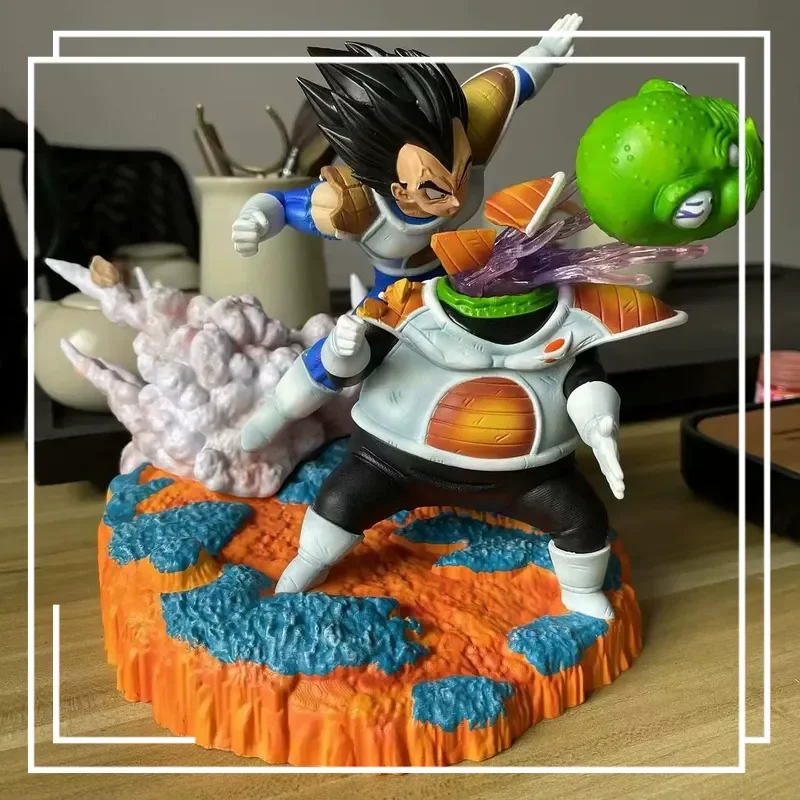 

Bandai Dragon Ball Vegeta vs Ancient Du Yi Knife Cuts Аниме Экшн-кукла Коллекция моделей игрушек для отправки красивых подарков друзьям