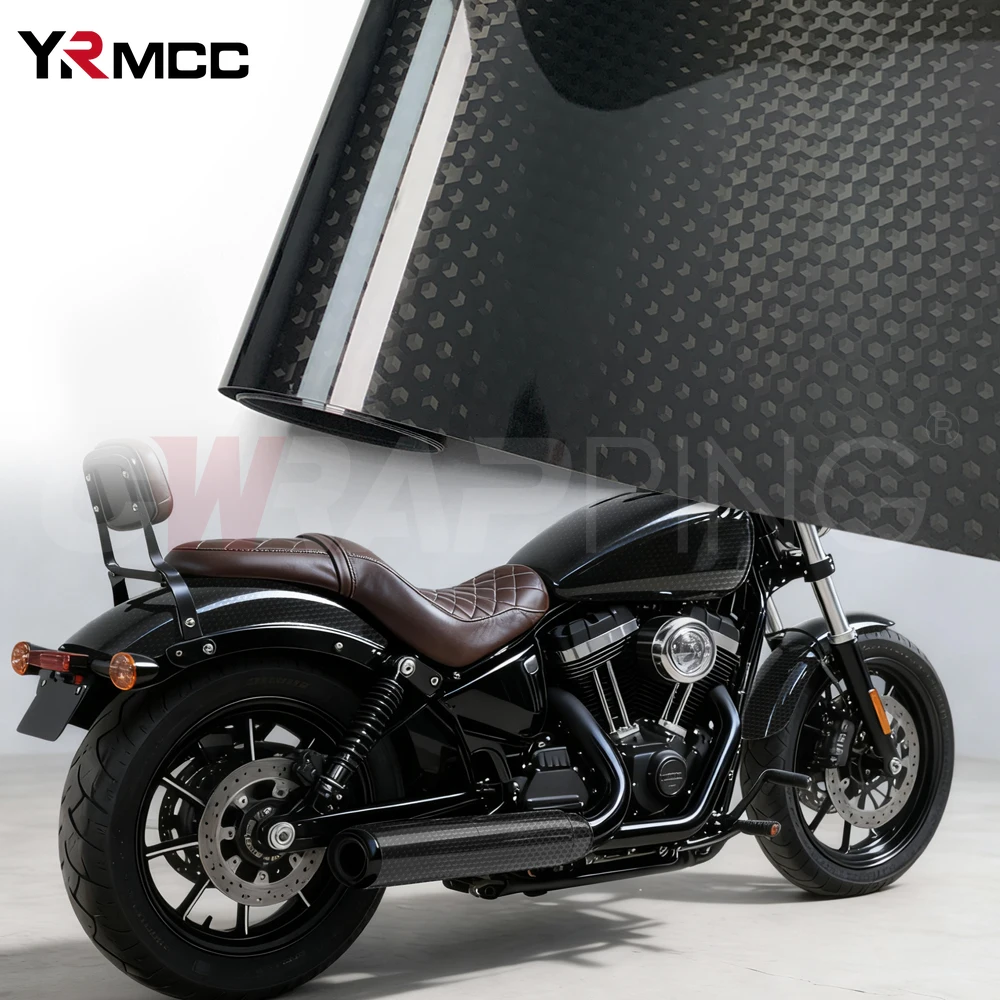 

Motorcycle Stickers Nano TPF Carbon Fiber Hexagonal Car Sticker Vinyl for Motorcycle Helmet Car Body Film Covering Accessories