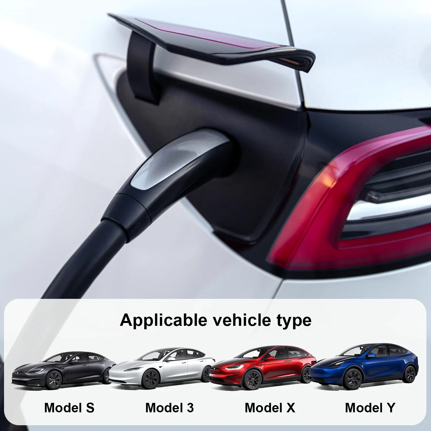 Pasuje do samochodowej rozลadowarki DC V2L Tesla 3.5 KW 32A 110-240V NACS V2L Adapter z gniazdem EU/14-50 do Tesla model X S Y