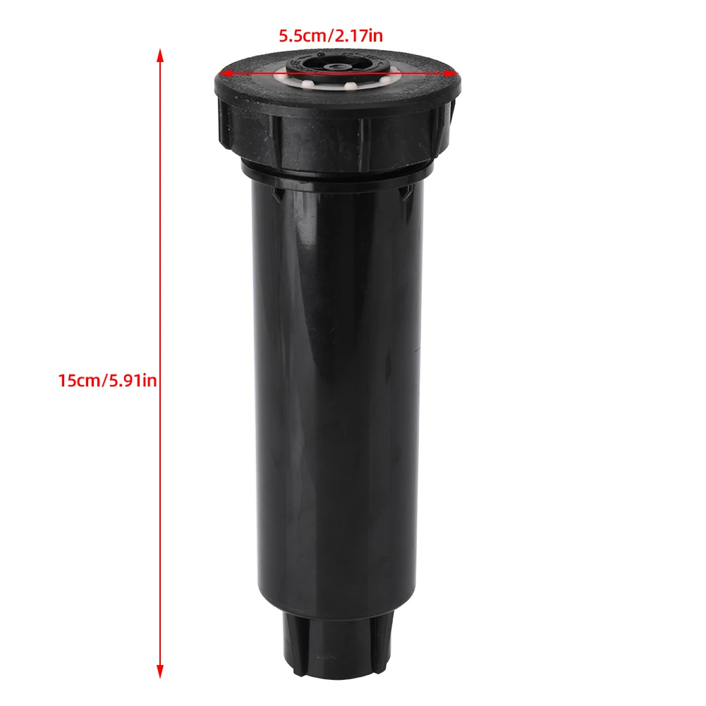 Automatic Lifting Buried Sprinkler 1/2in Iirrigation Water Sprinkler 25-360 Degree Adjustable for Garden Courtyard Lawn