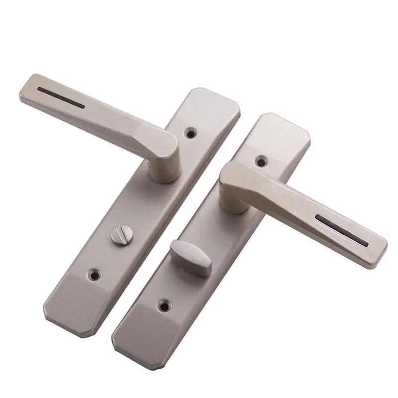 Privacy Door Handle Lock 1 Set Durable Scratch-Resistant Aluminum Alloy Door Knob for Bedroom Bathroom Residential Use