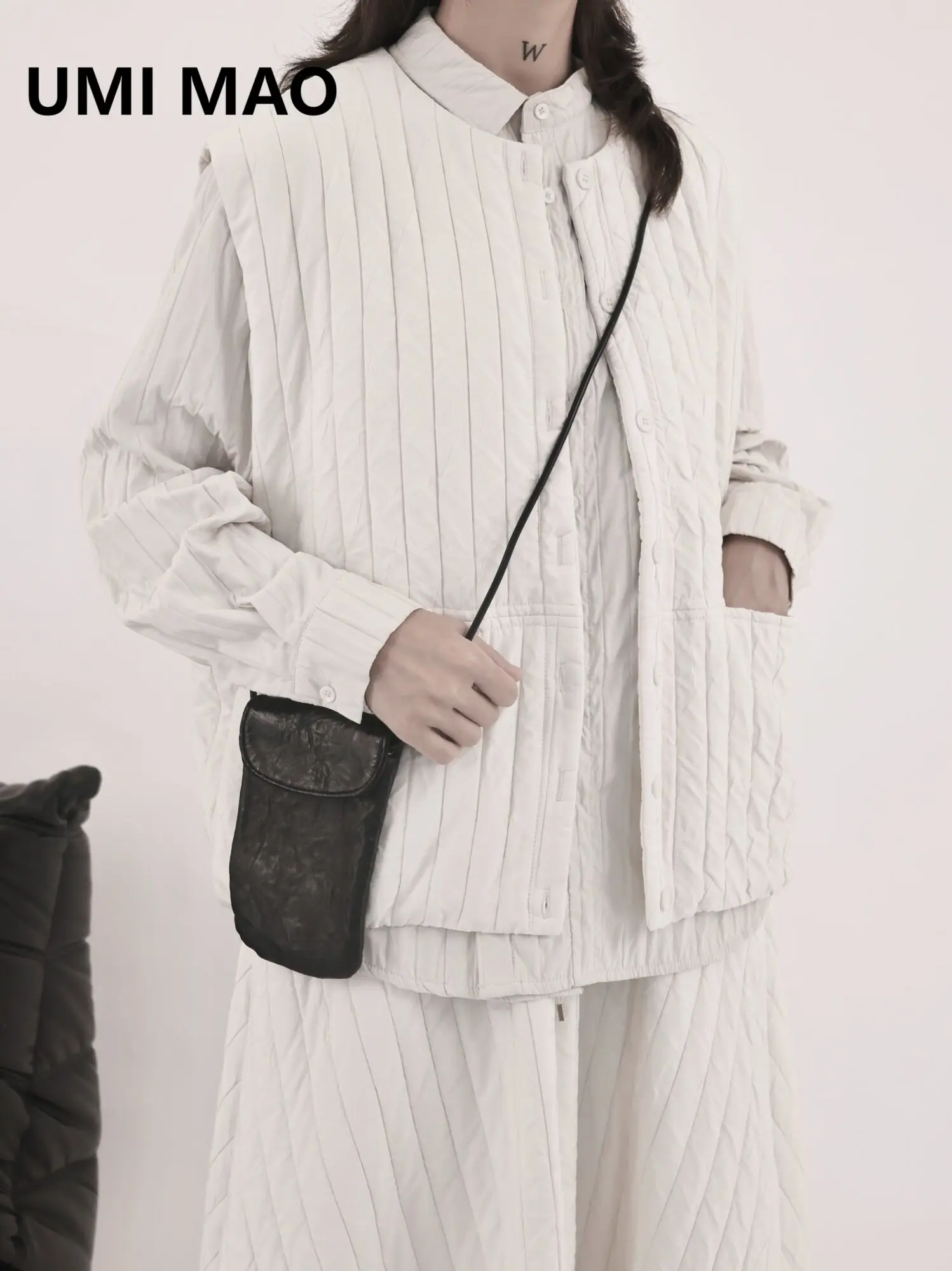 

UMI MAO Yamamoto Dark Vest Women's Autumn Winter Pair With Loose Japanese Top Women Y2K